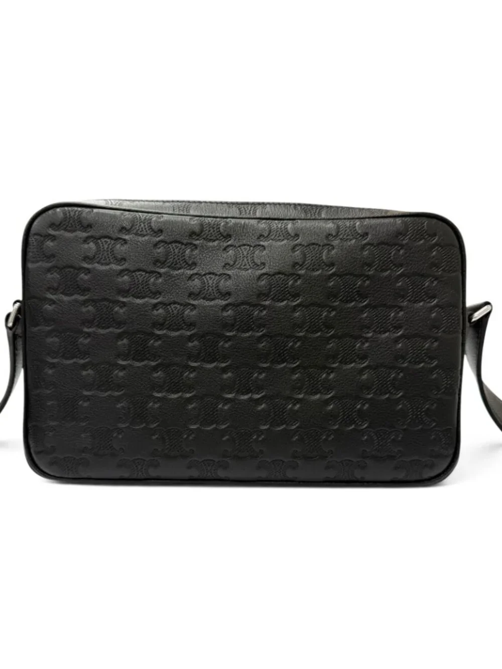 Celine Horizontal Messenger Leather Triomphe Medium Shoulder Bag